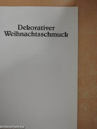 Dekorativer Weihnachtsschmuck