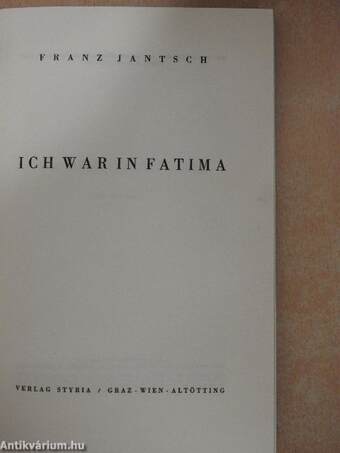 Ich war in Fatima