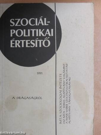 Szociálpolitikai értesítő 1991.