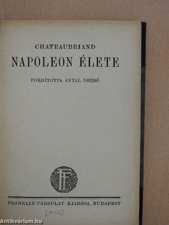 Napoleon élete