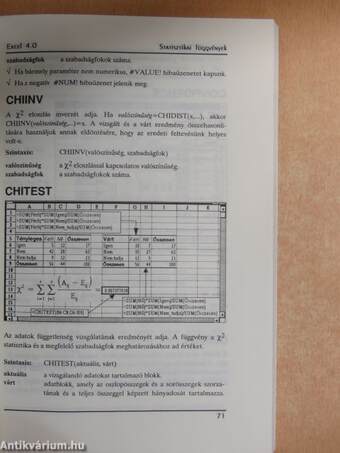 Az Excel 4.0 programozása és függvényei
