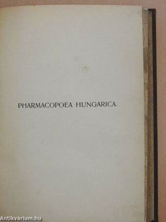 Magyar Gyógyszerkönyv/Pharmacopoea Hungarica