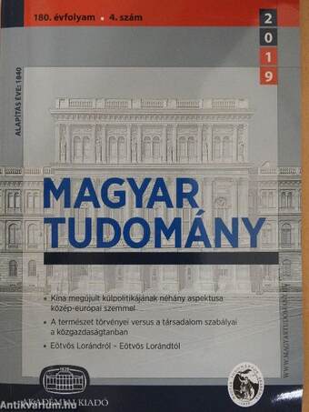Magyar Tudomány 2019/4.
