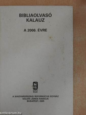 Bibliaolvasó kalauz a 2006. évre