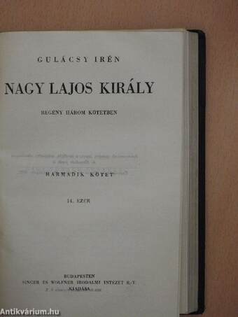 Nagy Lajos király I-III.