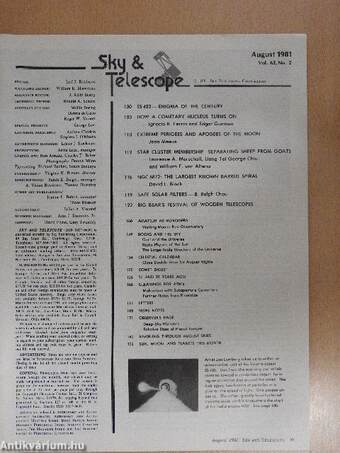 Sky & Telescope August 1981