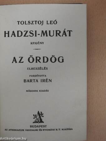 Hadzsi-Murát/Az ördög