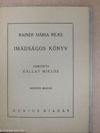 Imádságos könyv