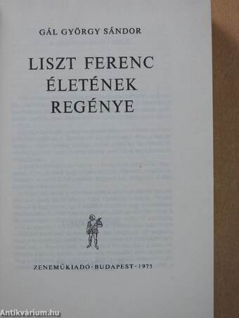 Liszt Ferenc életének regénye