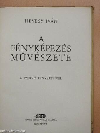 A fényképezés művészete