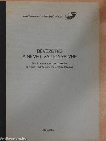 Bevezetés a német sajtónyelvbe