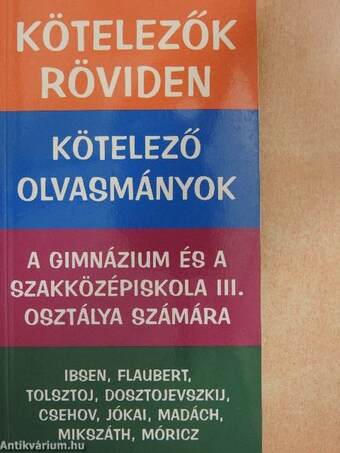 Kötelező olvasmányok