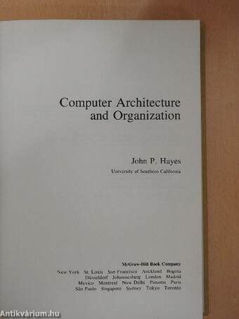 Computer Architecture and Organization