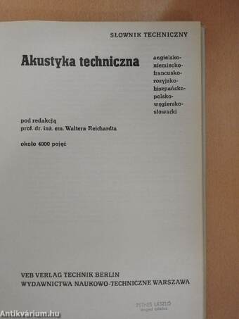 Akustyka techniczna