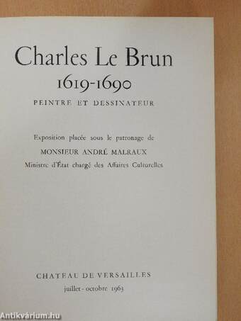 Charles Le Brun 1619-1690