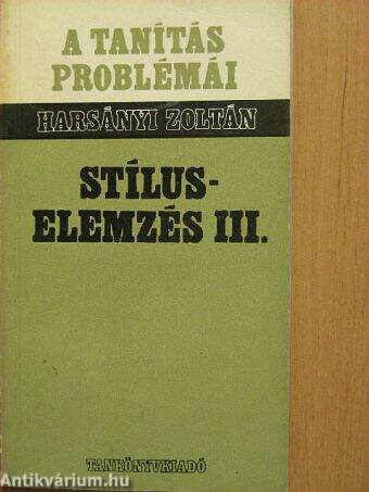 Stíluselemzés III.