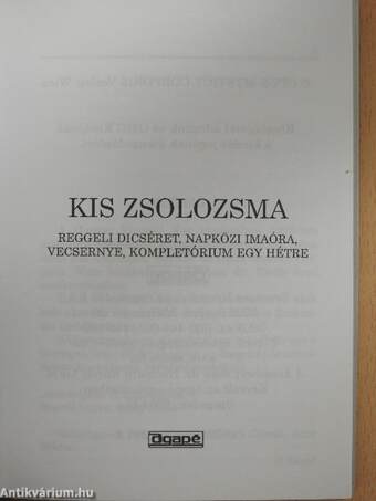 Kis zsolozsma