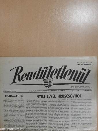 Rendületlenül 1960. március