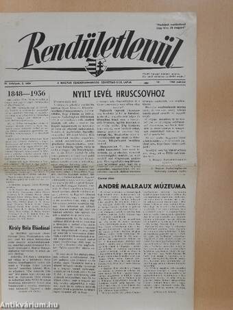 Rendületlenül 1960. március