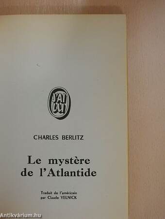 Le mystere de l'Atlantide