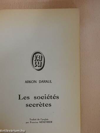 Les sociétés secretes