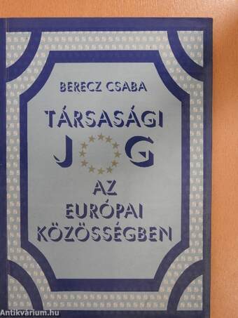 Társasági jog az Európai Közösségben