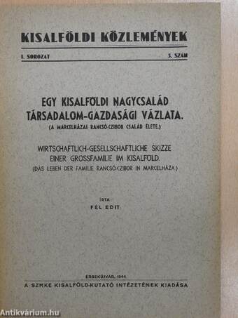 Egy kisalföldi nagycsalád társadalom-gazdasági vázlata