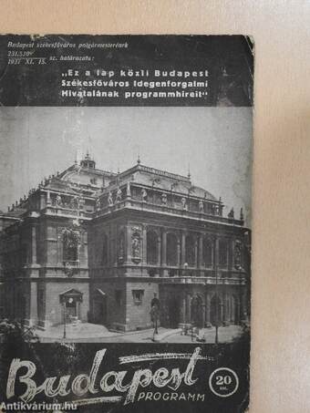 Budapest Programm 1938.