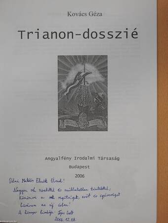 Trianon-dosszié (dedikált példány)