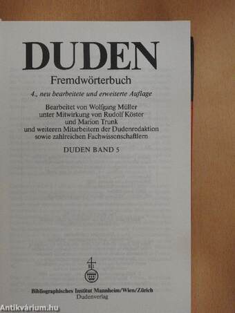 Duden 5 - Das Fremdwörterbuch