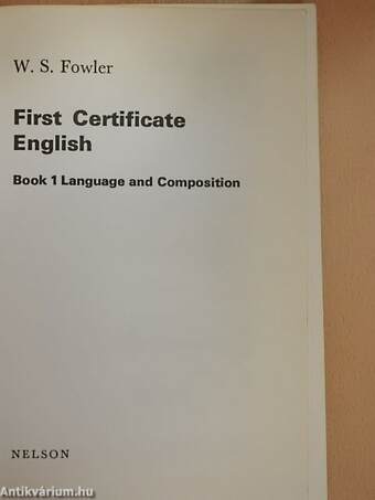 First Certificate English 1.