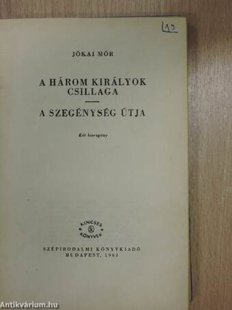 A három királyok csillaga/A szegénység útja