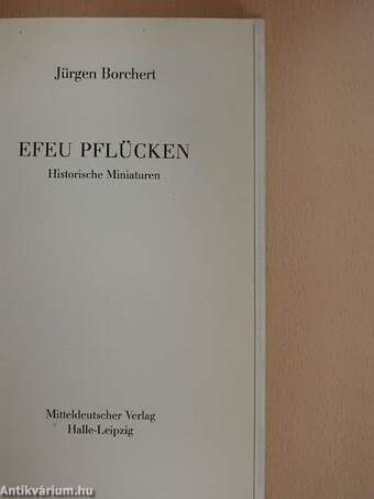 Efeu Pflücken