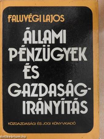 Állami pénzügyek és gazdaságirányítás