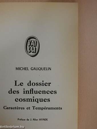 Le dossier des influences cosmiques