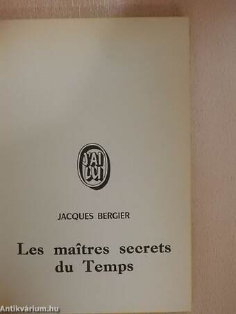 Les maîtres secrets du Temps