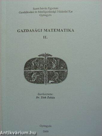 Gazdasági matematika II.