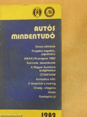 Autós mindentudó 1982