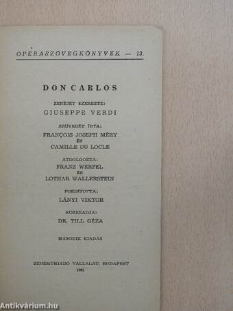 Verdi: Don Carlos