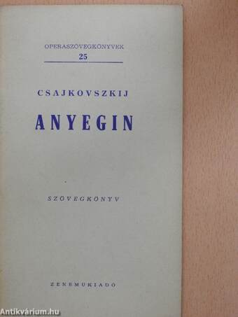 Csajkovszkij: Anyegin