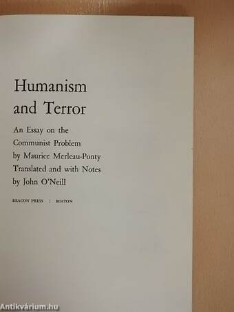 Humanism and Terror