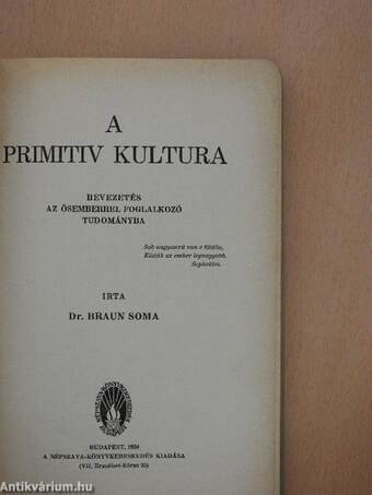 A primitiv kultura