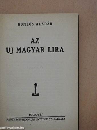 Az uj magyar lira