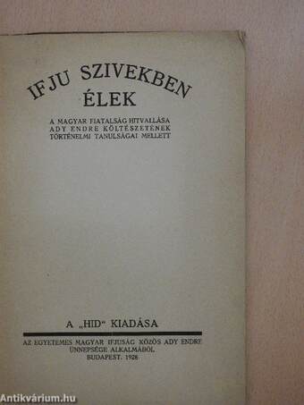 Ifju szivekben élek