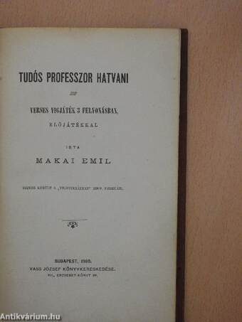 Tudós professzor Hatvani