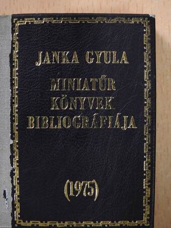 Miniatűr könyvek bibliográfiája 1975 (minikönyv)