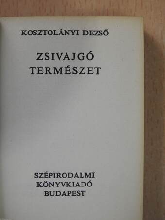 Zsivajgó természet (minikönyv)