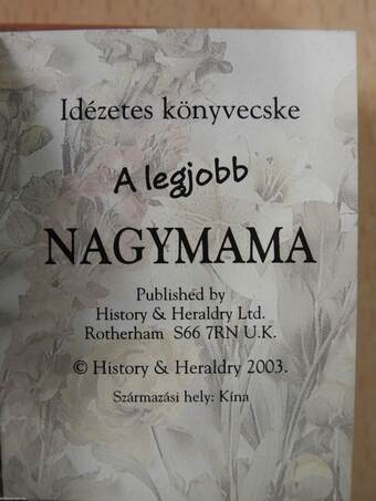 A legjobb nagymama (minikönyv)