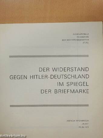 Der Widerstand Gegen Hitler-Deutschland im Spiegel der Briefmarke