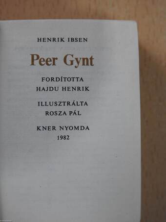 Peer Gynt (minikönyv)